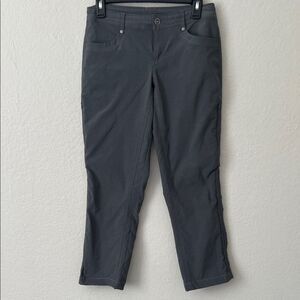 KUHL Women's Trekr Pants in Dark Gray with Side Scrunch in Size 4Reg